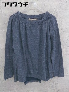 ◇ ●美品● MELROSE メルローズ 長袖 カットソー サイズF ネイビー レディース