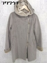 ■ URBAN RESEARCH ROSSO フェイクムートン コート サイズFREE グレー系 レディース_画像1