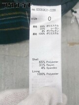 ◇ ●美品● ◎ SLY スライ タグ付 チェック スラックス パンツ サイズ0 ネイビー レディース_画像5