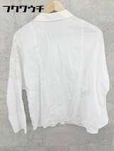◇ CAPRICIEUX LE'MAGE カプリシューレマージュ 刺繍 長袖 シャツ サイズF ホワイト レディース_画像3
