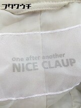 ■ ◎ NICE CLAUP ナイスクラップ ベルト付 長袖 トレンチ コート サイズM ベージュ レディース_画像4