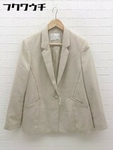 ◇ MOUSSY マウジー 1B シングル長袖 長袖 テーラードジャケット サイズ2 ベージュ系 レディース_画像1