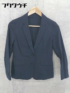 * Demi-Luxe BEAMS Beams shadow stripe 2B single long sleeve tailored jacket size 36 navy series lady's 