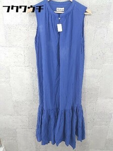 * RNAa-ruene- no sleeve knees height One-piece size M navy lady's 