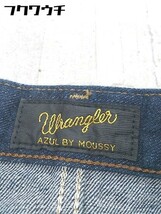 ◇ Wrangler ラングラー × AZUL BY MOUSSY 膝丈 台形 デニム スカート サイズS インディゴ レディース_画像4