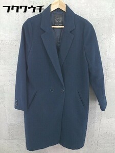 ◇ w closet ダブルクローゼット 長袖 チェスター コート サイズF ネイビー系 レディース