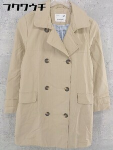 ◇ ◎ ZARA Girls ザラ ガール キッズ 子供服 長袖 コート サイズ10 140 ベージュ レディース