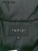 ■ INDIVI インディヴィ 長袖 ダウン ジャケット サイズ40 ブラック レディース_画像4