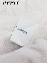 ◇ antiqua アンティカ 長袖 Tシャツ カットソー サイズF オフホワイト レディース_画像4