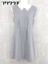 ◇ ◎ JILL STUART ジル スチュアート 衿付き 半袖 ミニ ワンピース サイズM グレー系 レディース_画像2