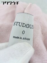 ◇ STUDIOUS ステュディオス コットン ニット ノースリーブ 膝下丈 ワンピース サイズ0 ピンク レディース_画像6