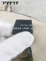 ◇ ◎ green label relaxing UNITED ARROWS ウエストベルト付 チェック ワイド パンツ サイズ40 ベージュ レディース_画像4