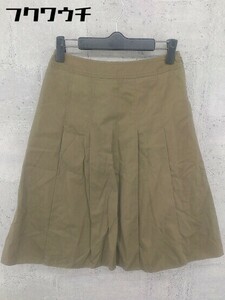 * ELLE PLANETE L planet knees height flair skirt size 36 khaki series lady's 