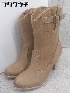 # * Vll Xll XXX seven tu L bsa-ti heel short boots size 36.5 Brown lady's 