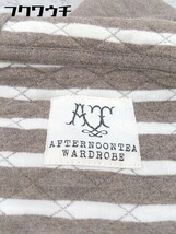 ◇ AFTERNOONTEA WARDROBE アフタヌーンティーワードローブ 長袖 ジャケット サイズ38 ブラウン レディース_画像4