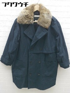 # * And A And A liner fur attaching double coat size 38 navy lady's 