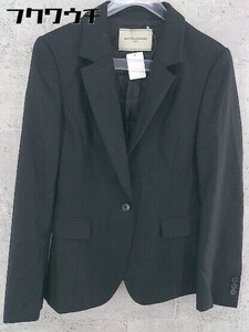 ◇ UNITED ARROWS ユナイテッドアローズ 1B シングル 長袖 テーラード ジャケット サイズ36 ブラック レディース