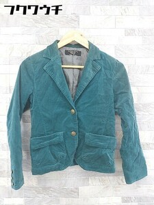 * RNAa-ruene- велюр одиночный 2B длинный рукав tailored jacket размер M зеленый женский 