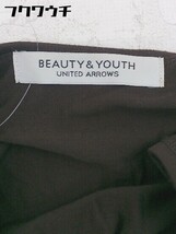 ◇ BEAUTY & YOUTH UNITED ARROWS ノースリーブ 膝丈 ワンピース ブラウン ネイビー レディース_画像4