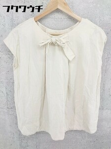 ◇ URBAN RESEARCH ITEMS アーバンリサーチアイテムズ ノースリーブ カットソー サイズF ベージュ レディース