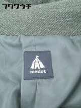 ■ merlot メルロー 長袖 ロング コート FREE カーキ レディース_画像4
