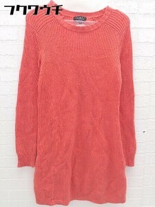 * A.P.C. A.P.C. wool long sleeve Mini knitted One-piece size XS red group lady's 