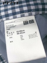 ◇ UNIQLO ユニクロ ギンガムチェック ロング フレア スカート サイズM ホワイト ネイビー レディース_画像4