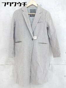 ◇ Spick & Span スピック＆スパン 長袖 チェスター コート サイズ36 グレー系 レディース