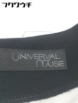 ◇ UNIVERVAL MUSE ユニバーバル ミューズ 七分袖 ミニ ワンピース ブラック レディース_画像4