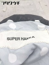 ◇ SUPER HAKKA スーパーハッカ ドット 水玉 長袖 ナイロンジャケット ブラック ホワイト レディース_画像4
