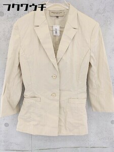 * PROPORTION BODY DRESSING single 2B long sleeve tailored jacket size 4 beige lady's 