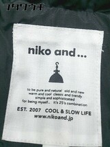 ■ ◎ niko and ニコアンド studio CLIP フェイクファー 長袖 中綿 ジャケット サイズL ブラック レディース_画像4