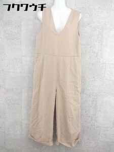* URBAN RESEARCH Urban Research back Zip no sleeve all-in-one size One beige lady's 