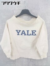 ◇ B:MING by BEAMS ビーミング by ビームス YALE 長袖 トレーナー サイズF アイボリー系 レディース_画像1