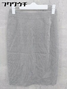 * J&R J&R herringbone knees height tight skirt size M gray series lady's 