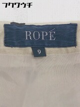 ◇ ROPE' ロペ 水玉 ドット 膝丈 プリーツ スカート サイズ9 ベージュ系 レディース_画像4