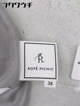 ◇ ROPE PICNIC ロペピクニック グレンチェック ロング ジャンパースカート サイズ38 グレー レディース_画像5