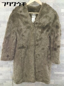 # mysty woman Misty u- man fake fur no color coat size S Brown lady's 