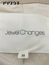 ◇ ◎ Jewel Changes UNITED ARROWS ウエストベルト付 コート サイズ38 ベージュ レディース_画像4