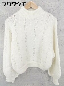 ◇ SLY スライ ニット 長袖 セーター サイズFREE ホワイト レディース
