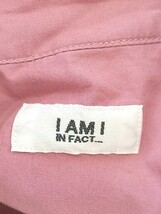 ◇ ◎ I am I in fact… アイアムアイインファクト 長袖 ロング ワンピース サイズF ピンク レディース_画像8