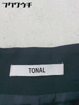 ◇ TONAL トーナル ロング タイト スカート サイズ36 ネイビー レディース_画像4