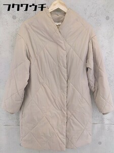 * Comme ca Mature Comme Ca inset .a long sleeve quilting coat size 9 beige lady's 