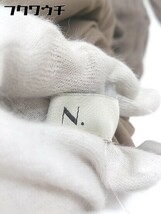 ◇ N. Natural Beauty Basic 長袖 ロング リブ ニット ワンピース サイズM ブラウン系 レディース_画像4