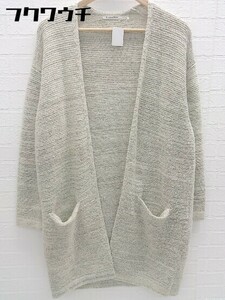 ◇ le coeur blanc ルクールブラン 長袖 カーディガン サイズ38 グレー レディース