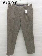 ◇ Spick & Span スピック＆スパン 総柄 ロールアップ パンツ サイズ38 ベージュ ブラック レディース_画像1