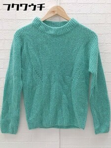 * ef-de ef-de long sleeve knitted sweater size 9 blue group lady's 