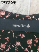 ◇ mystic ミスティック 花柄 プリーツ ロング ワンピース サイズF ブラック レディース_画像4