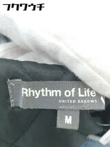 ◇ Rhythm of Life リズムオブライフ UNITED ARROWS ジップアップ 長袖 中綿 ジャケット サイズM ブラック レディース_画像4