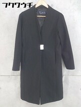 ◇ Sonny Label サニーレーベル URBAN RESEARCH ノーカラー 長袖 コート サイズ36 ブラック レディース_画像2